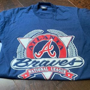 screen stars vintage Atlanta braves tee